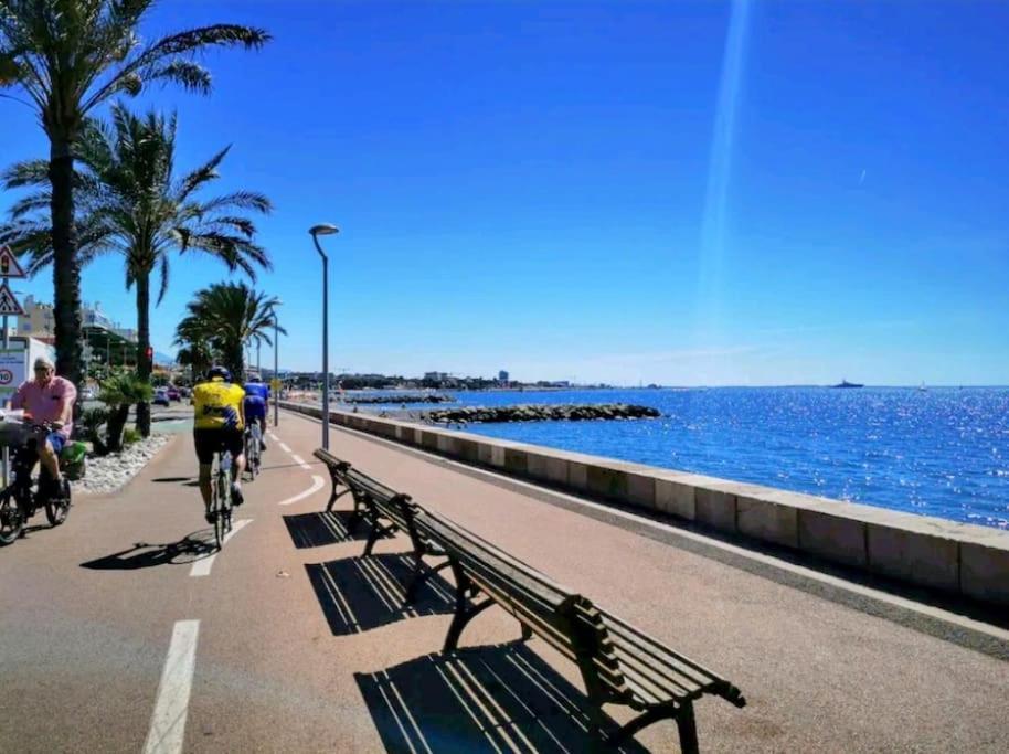 Oasis Marin 1 Studio Proche Mer Parking Wifi Cagnes-sur-Mer Exteriör bild
